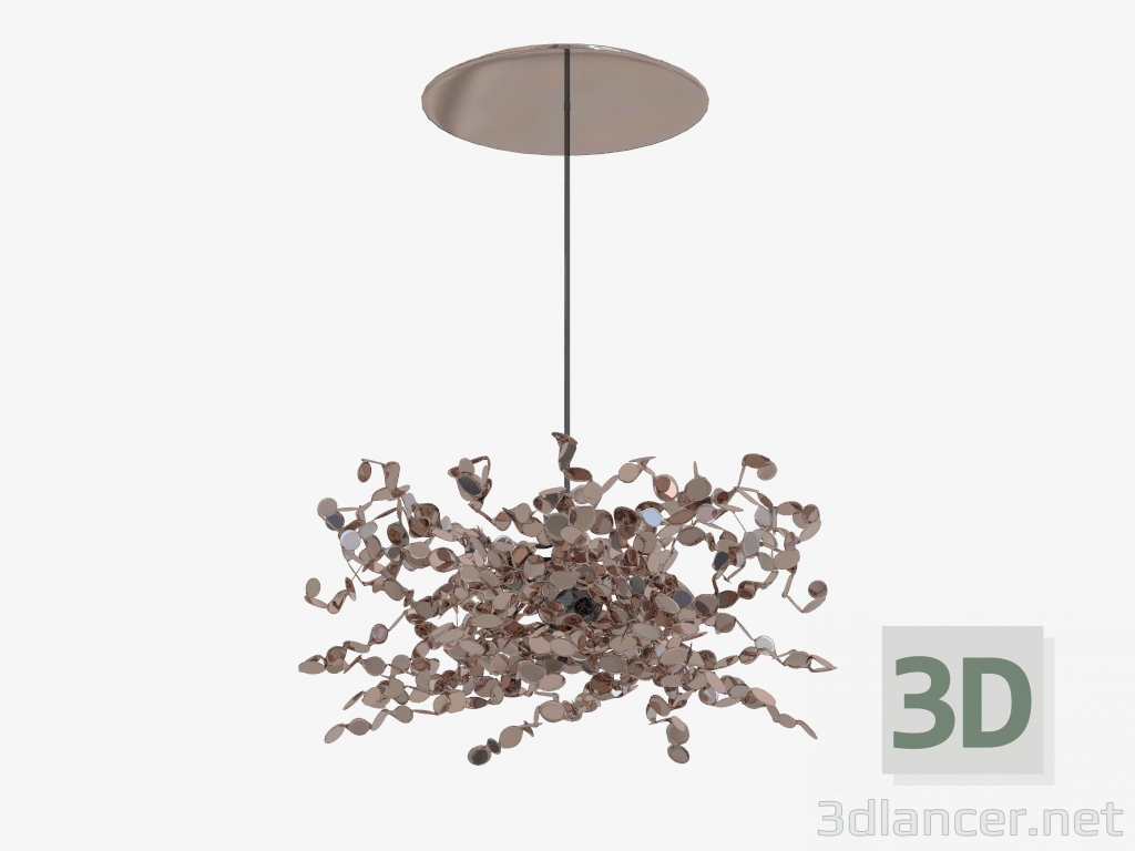 3D modeli Kolye lambası Golden Splash - önizleme