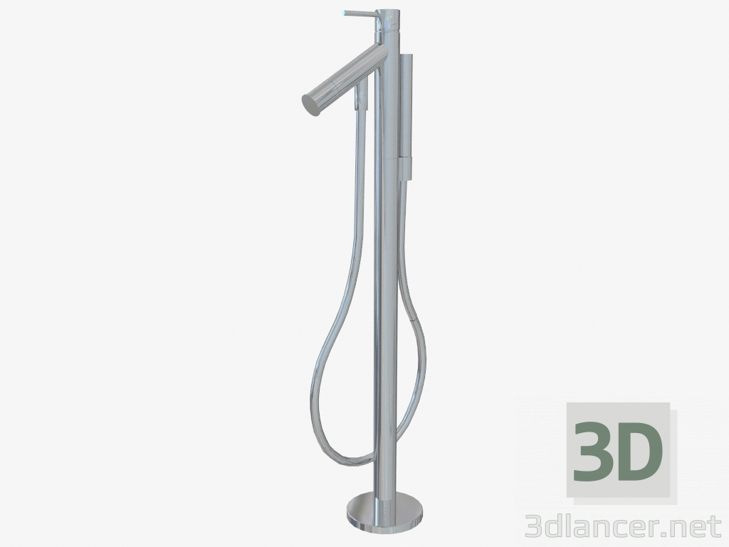 3d model Bathroom mixer with vertical base - preview