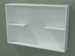 Open box with shelves (90U31003, Glacier White C01, L 72, P 12, H 48 cm)
