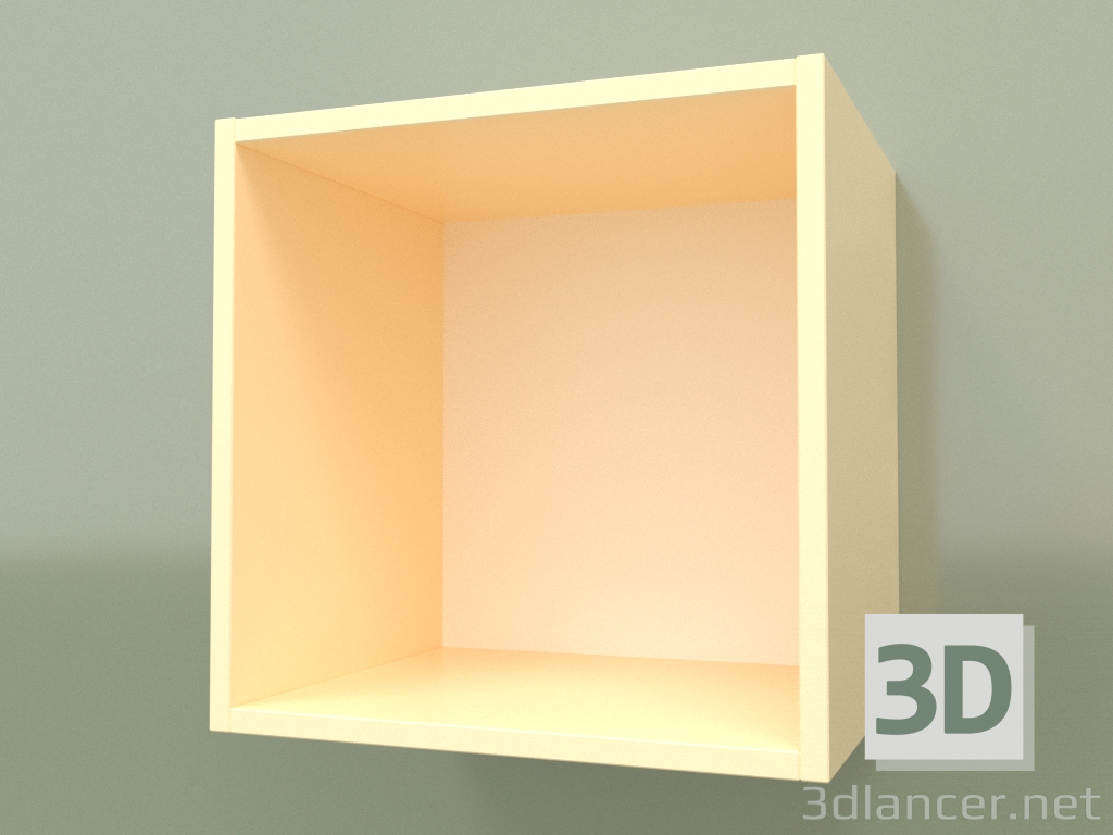 modèle 3D Etagère ouverte à charnières (Crème) - preview
