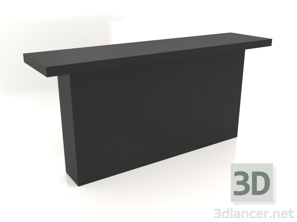 3 डी मॉडल कंसोल टेबल केटी 10 (1600x400x750, लकड़ी का काला) - पूर्वावलोकन