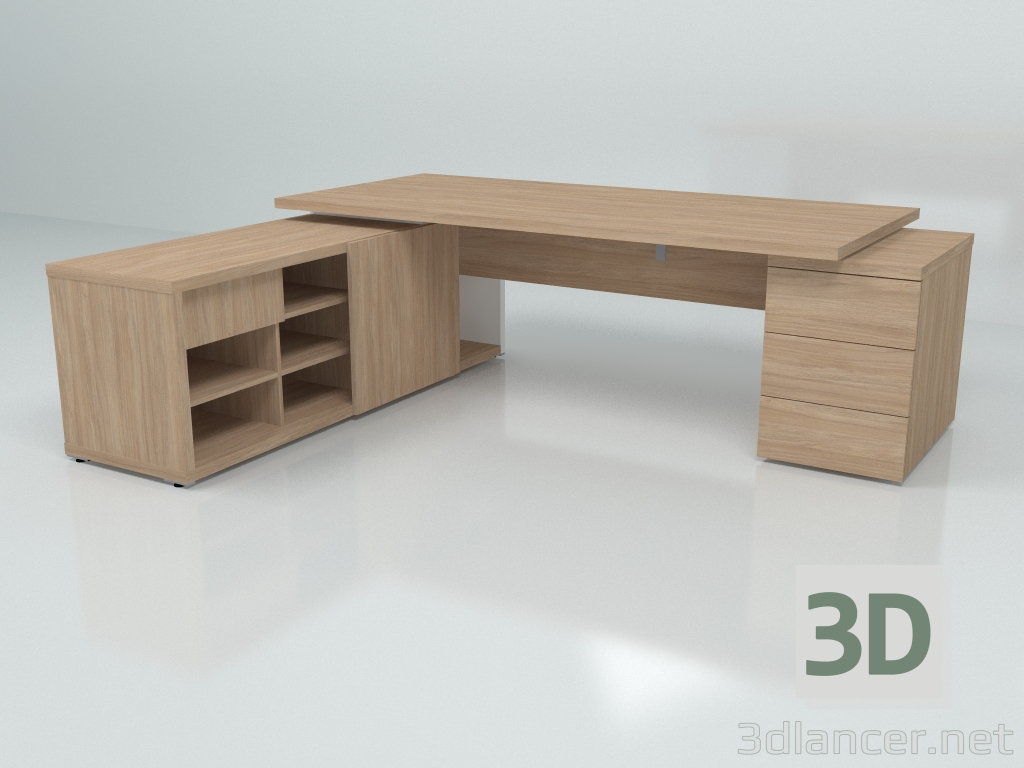 modello 3D Tavolo da lavoro Mito MIT1KDL (2497x2080) - anteprima