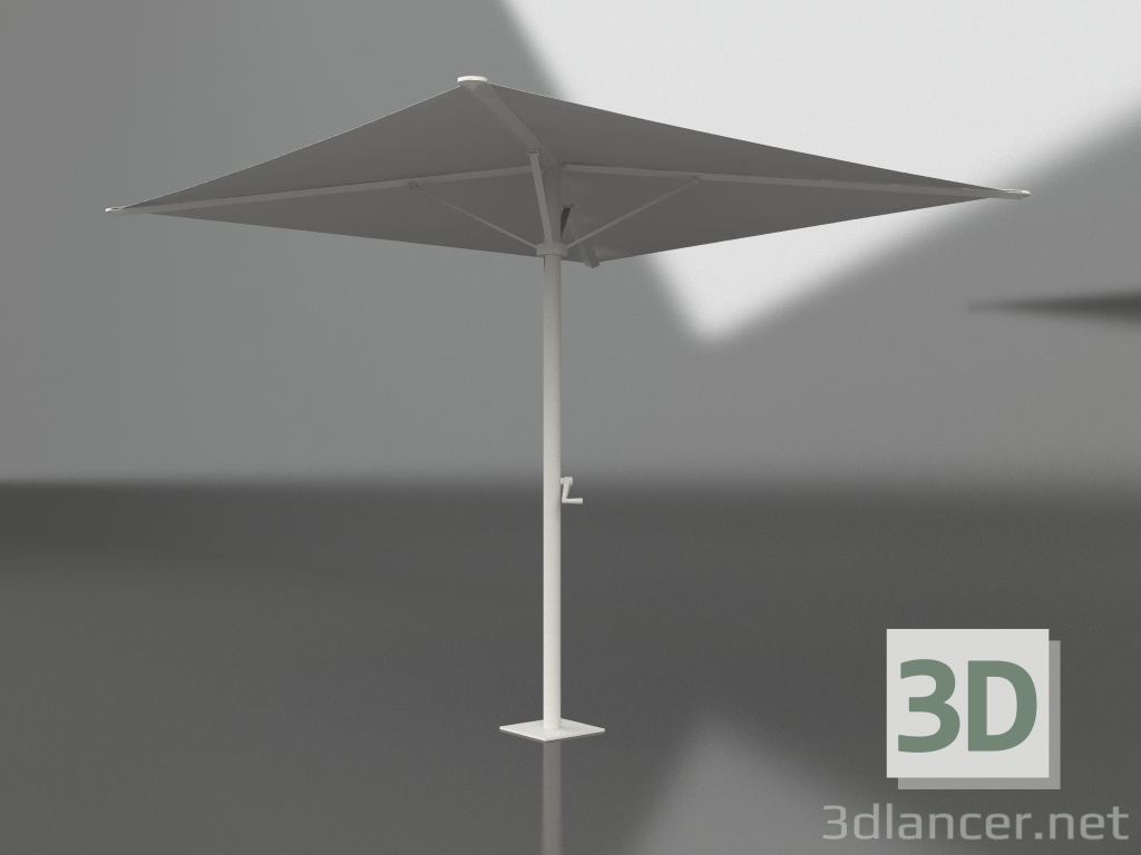 3D Modell Sonnenschirm mit kleiner Basis (Achatgrau) - Vorschau