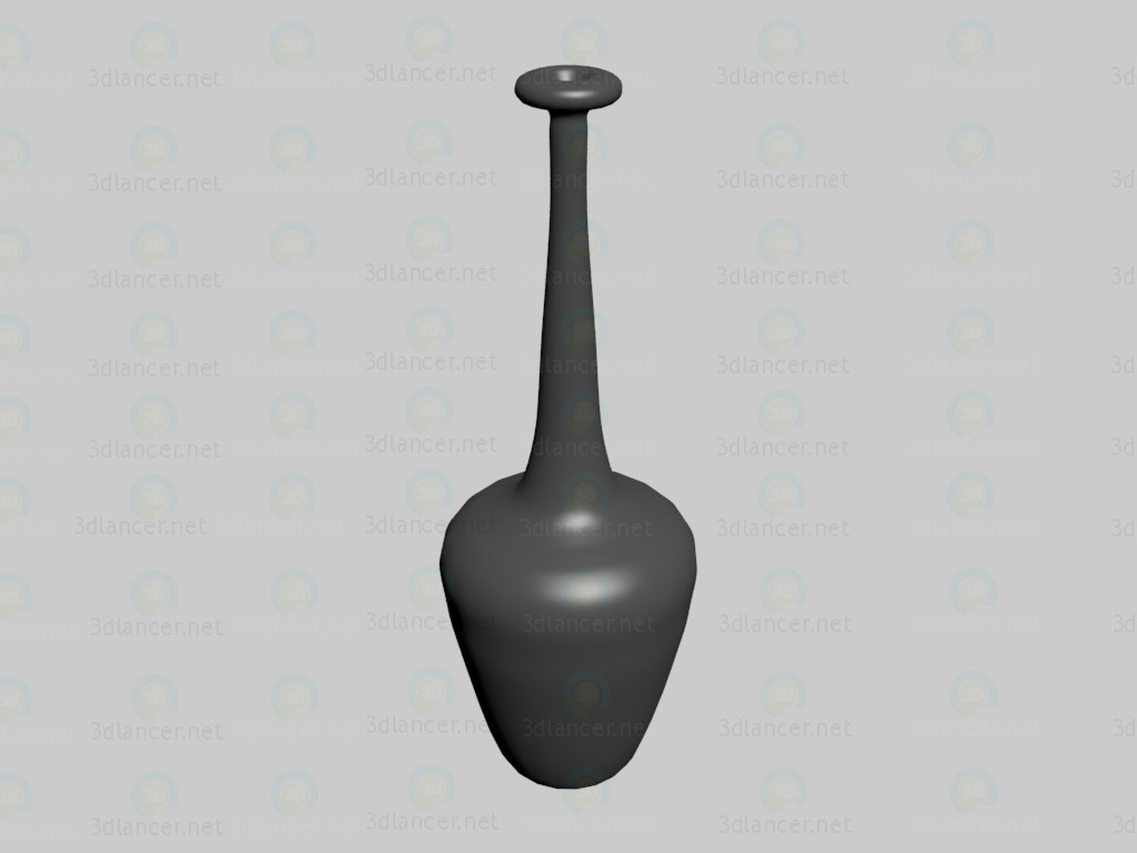 3D modeli Vazo Petra (siyah) - önizleme