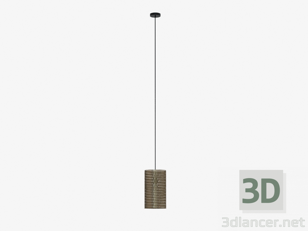 3d model Hanging lamp Mesh Gold - preview