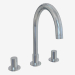 3d model Bath mixer with high tap and round handles - preview