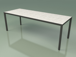 Dining table 003 (Metal Smoke, Gres Clay)