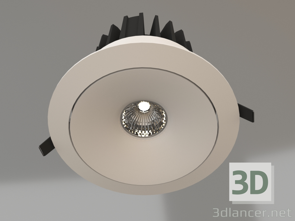 3D modeli Gömme armatür (C0078) - önizleme