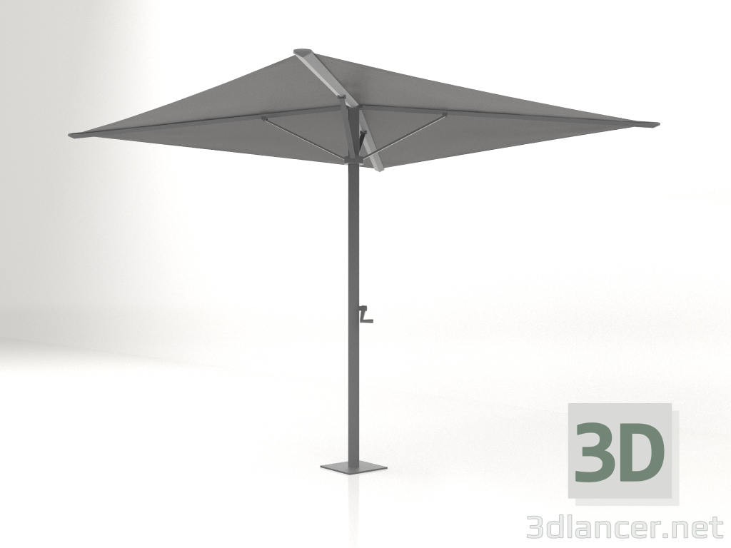 3d model Folding umbrella with a small base (Anthracite) - preview
