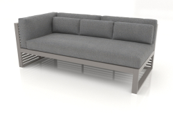 Modular sofa, section 1 left (Quartz gray)