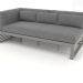 3D Modell Modulares Sofa, Abschnitt 1 links (Quarzgrau) - Vorschau