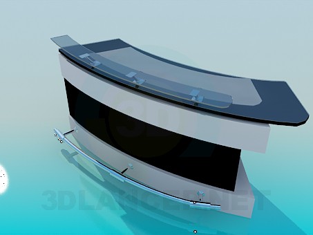 modelo 3D Recepcionista - escuchar modelo 3D Recepcionista - escuchar