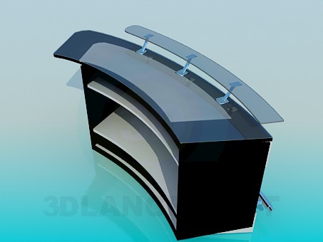 modelo 3D Recepcionista - escuchar modelo 3D Recepcionista - escuchar