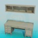 3D Modell Schreibtisch und Regal im set - Vorschau