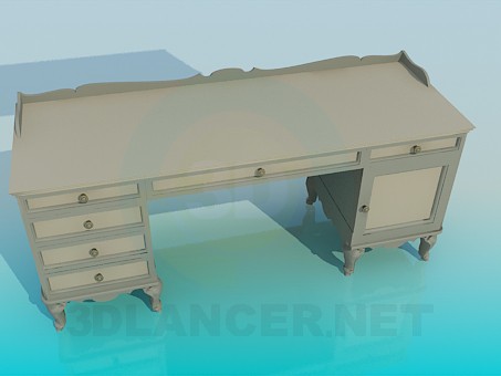 modelo 3D Escritorio y estantería en el conjunto de - escuchar modelo 3D Escritorio y estantería en el conjunto de - escuchar