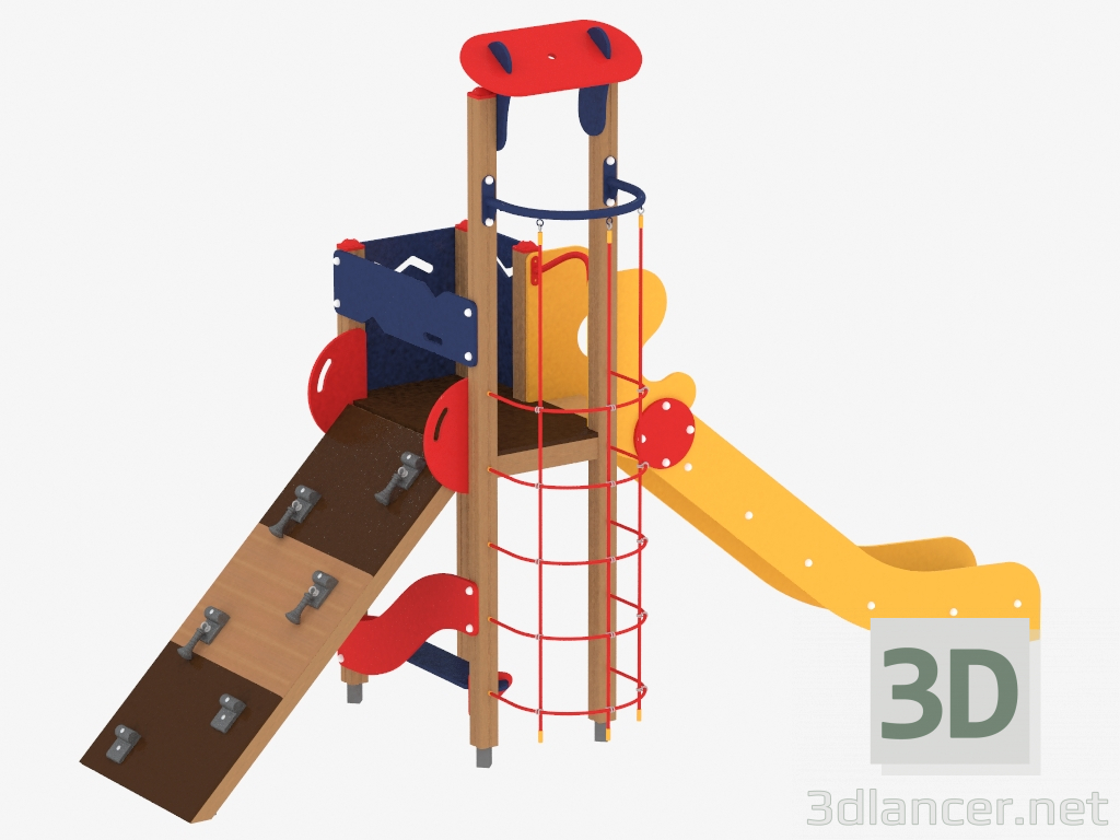 modèle 3D Complexe de jeux pour enfants (1113) - preview