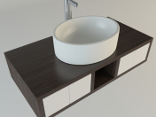 Oval washbasin