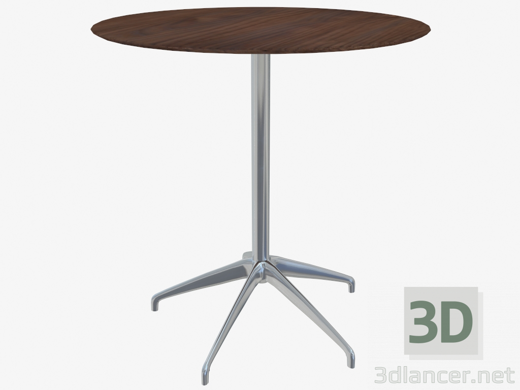 3d model Coffee table (walnut 70x73) - preview