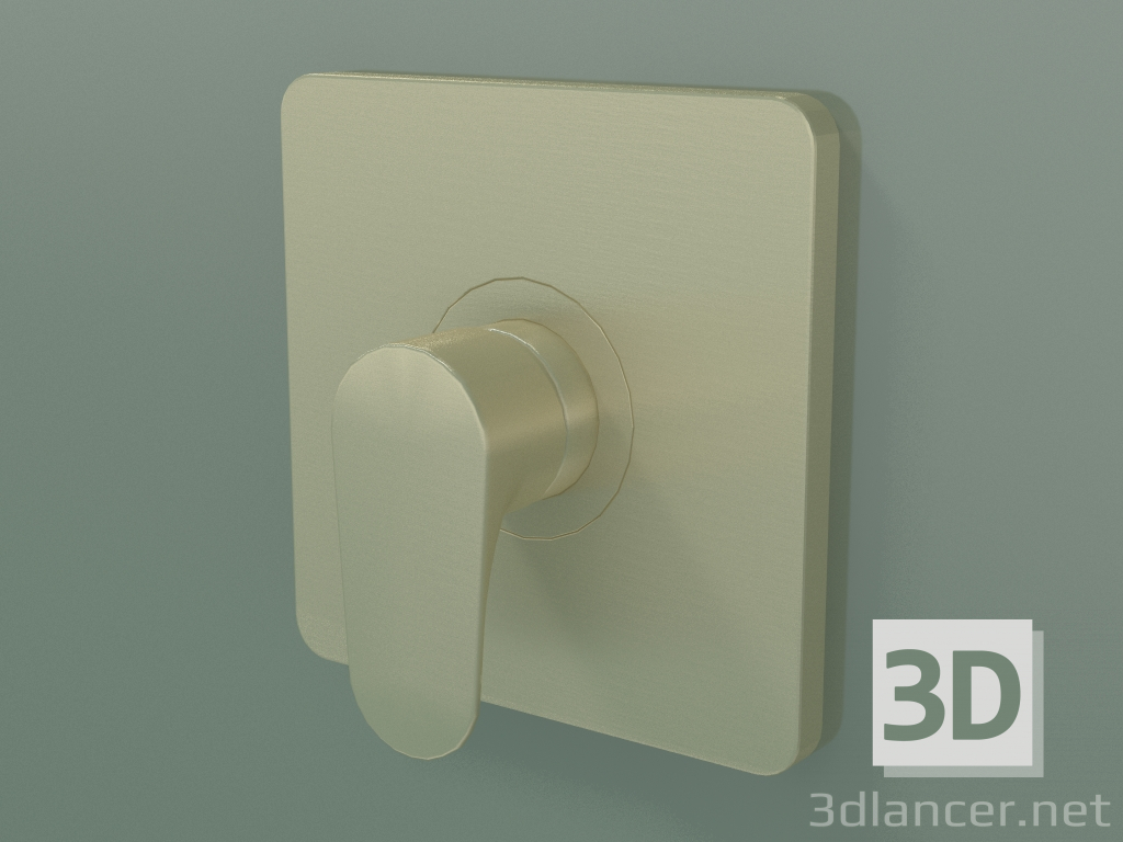3D modeli Ankastre montaj için tek kollu duş bataryası (34625250) - önizleme