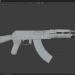 3d model AK-47 assault rifle - preview