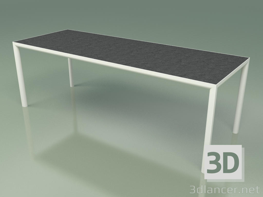 modello 3D Tavolo da pranzo 003 (Metallo Latte, Gres Grafite) - anteprima