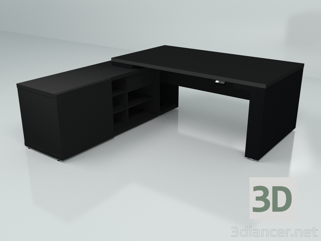 modèle 3D Table de travail Mito réglable en hauteur MITF28RL (1990x2080) - preview