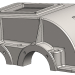 3d Корпус цилиндрического двухступенчатого редуктора модель купить - ракурс