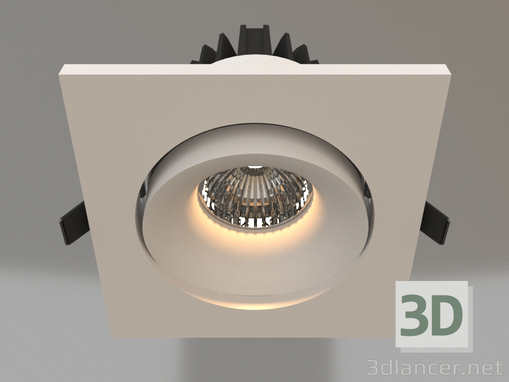 3d model Recessed luminaire (C0080) - preview