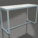 modèle 3D Table de bar 180 (Polyéthylène blanc, Bleu gris) - preview