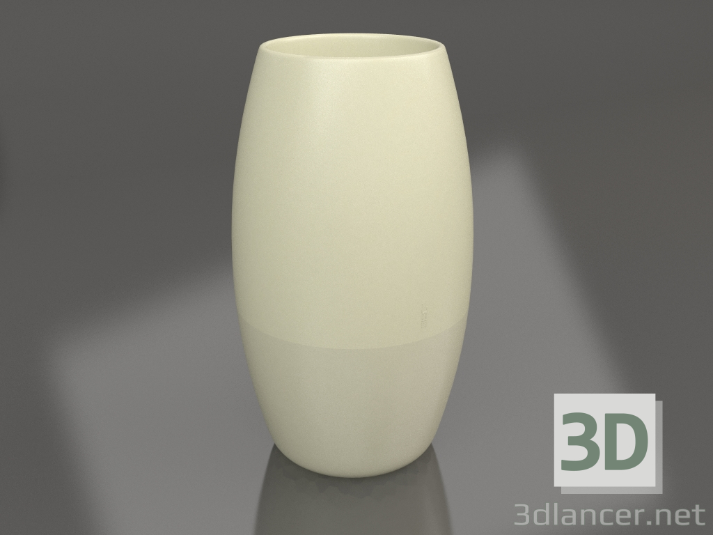 modèle 3D Pot de fleurs 2 (Or) - preview