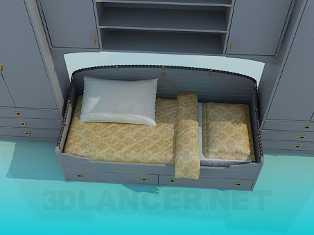 modelo 3D Situado en el dormitorio - escuchar modelo 3D Situado en el dormitorio - escuchar