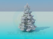 Karlı Noel ağacı