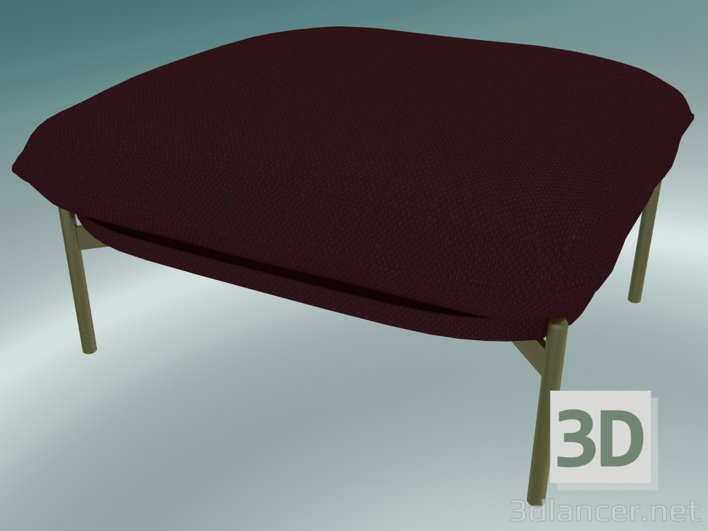 3D Modell Sitzpuff Cloud (LN4, 78 x 74 H 40 cm, bronzierte Beine, Sunniva 2 662) - Vorschau