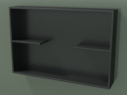 Caja abierta con estantes (90U31003, Deep Nocturne C38, L 72, P 12, H 48 cm)