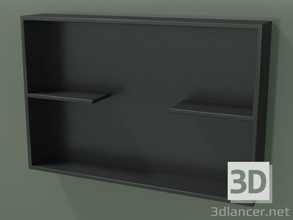 Modelo 3d Caixa aberta com prateleiras (90U31003, Deep Nocturne C38, L 72, P 12, H 48 cm) - preview