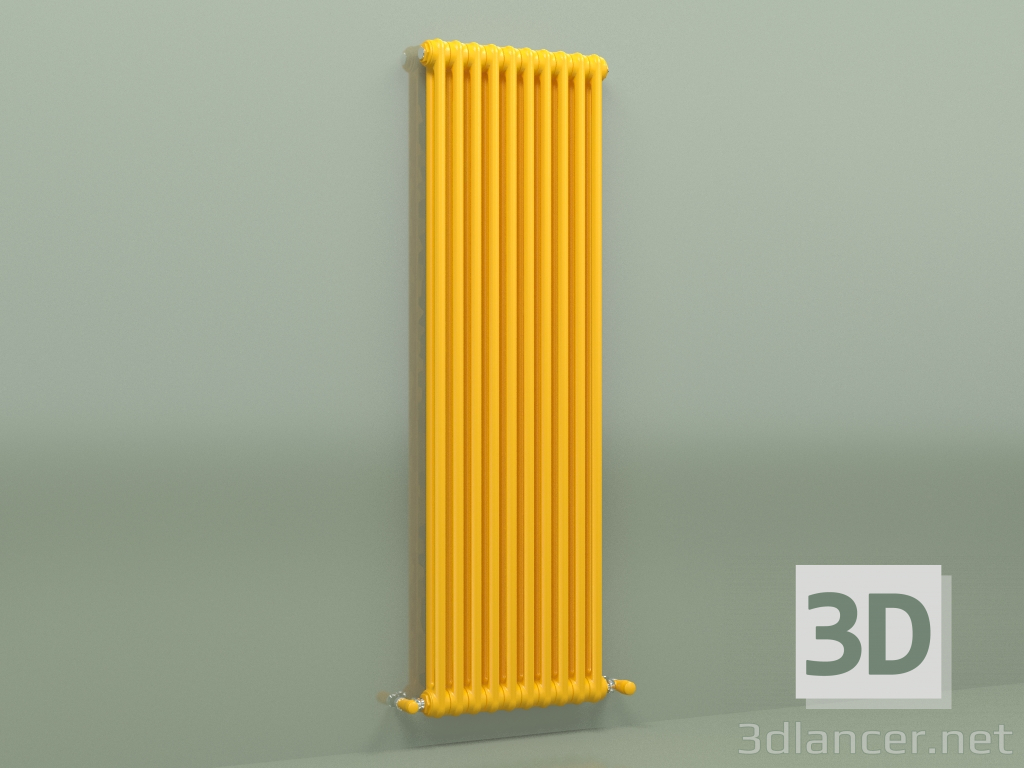modello 3D Radiatore TESI 2 (H 1500 10EL, giallo melone - RAL 1028) - anteprima