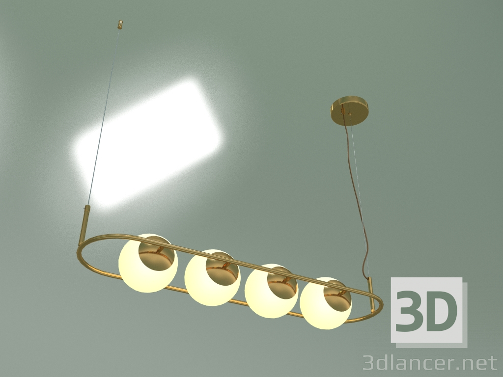 modello 3D Lampada a sospensione Ringo 50089-4 (oro) - anteprima