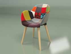 Patchwork sandalye (çok renkli)