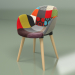 3d model Silla patchwork (multicolor) - vista previa