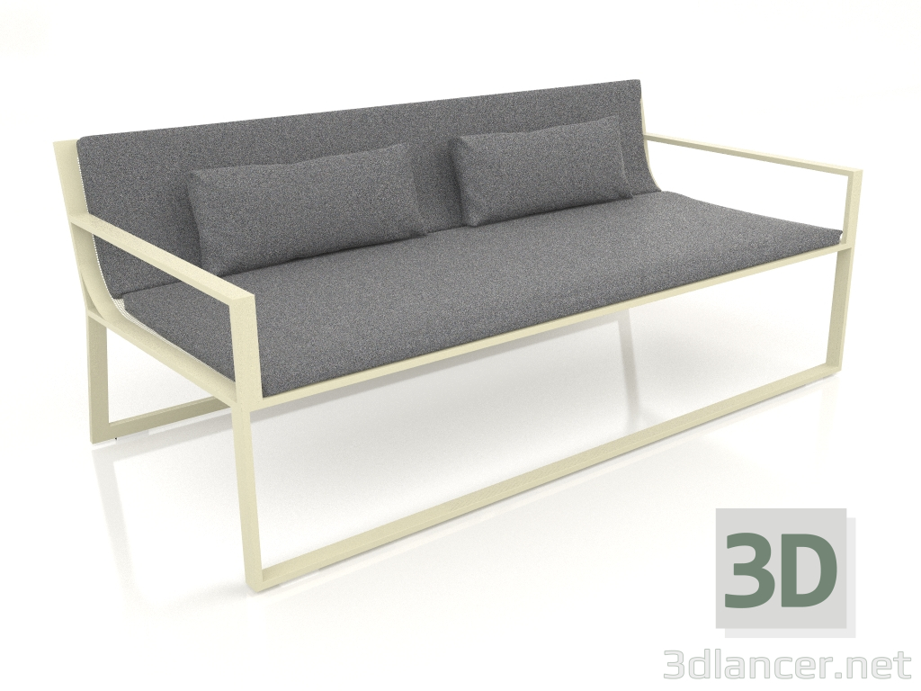 3 डी मॉडल 2-सीटर सोफा (सोना) - पूर्वावलोकन