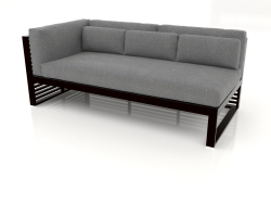 Modulares Sofa, Abschnitt 1 links (Schwarz)