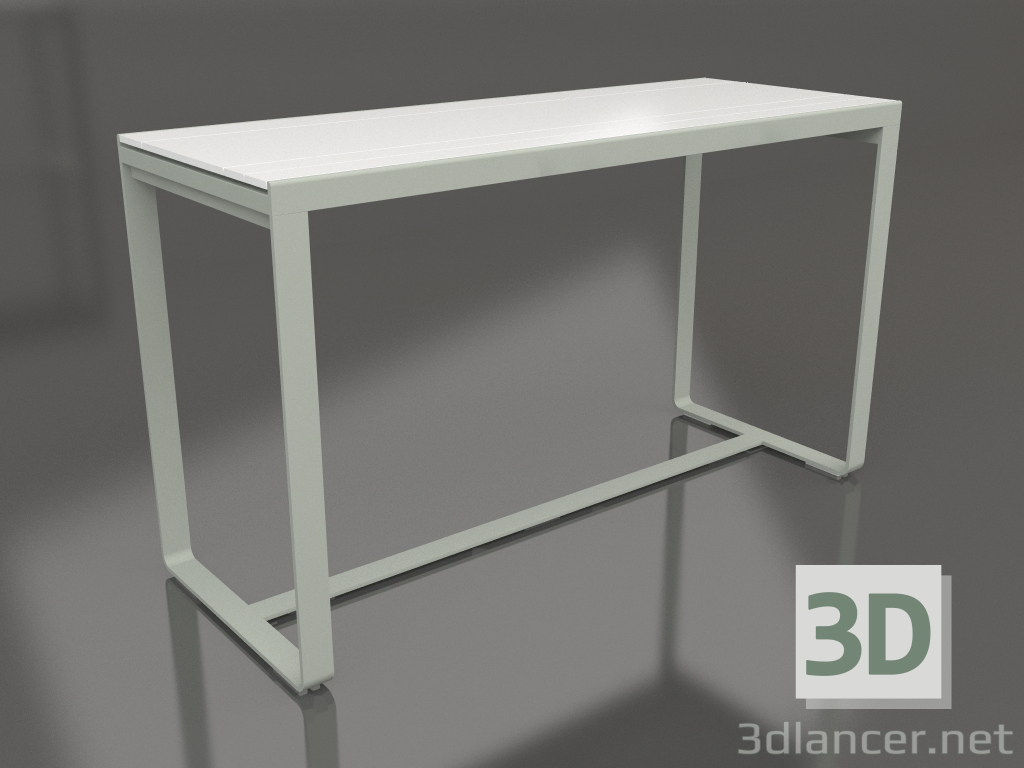 3D Modell Bartisch 180 (Weißes Polyethylen, Zementgrau) - Vorschau