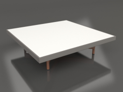 Table basse carrée (Gris quartz, DEKTON Zenith)