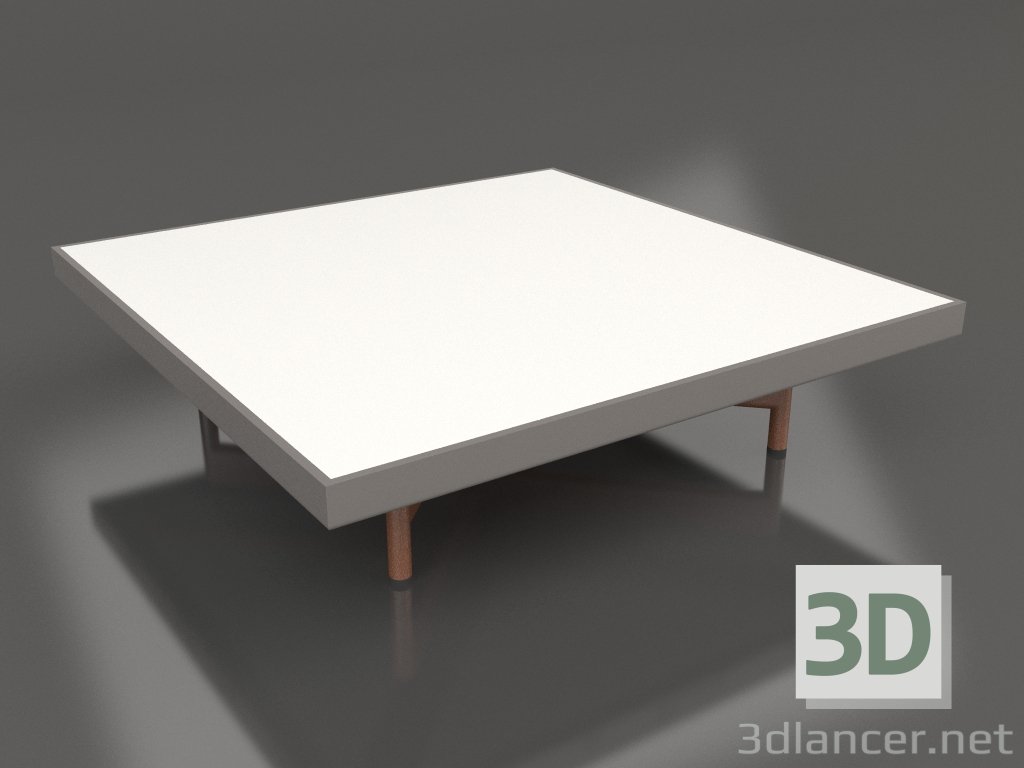 modello 3D Tavolino quadrato (grigio quarzo, DEKTON Zenith) - anteprima