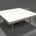 modèle 3D Table basse carrée (Gris quartz, DEKTON Zenith) - preview