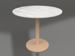 Table bistro Marble King 90 (Cuivre)