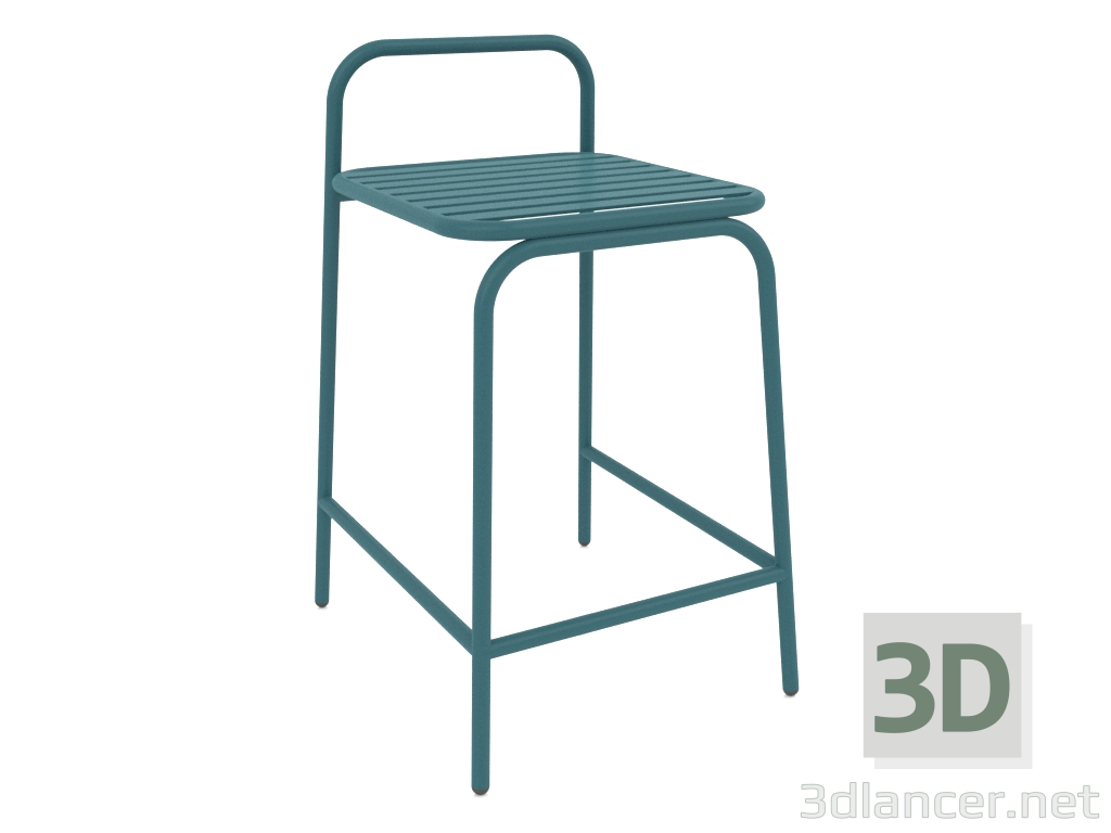 3d model Half-bar chair Dvornyaga (Blue Sea) - preview