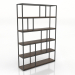 3d model Shelving unit (lightened ash walnut) - preview