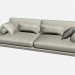 3D Modell Sofa Amtsinhaber weiche 1 - Vorschau