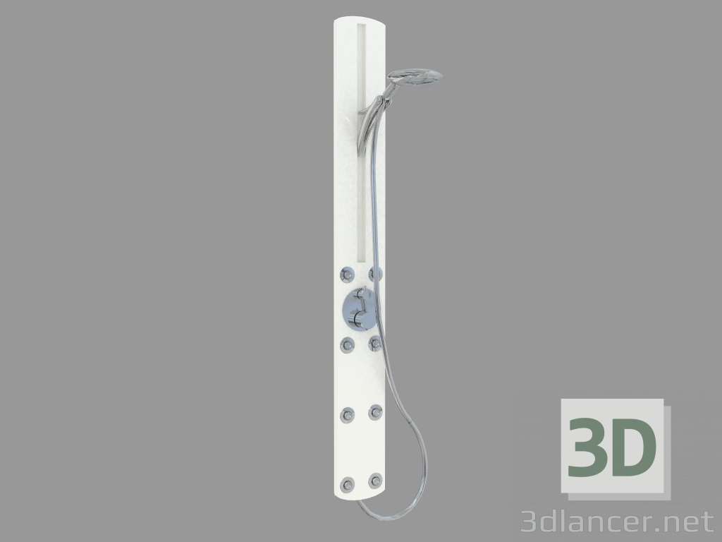 3D Modell Hohe Duschsäule - Vorschau